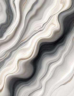 The primary subject of the image is a marble-like pattern, which is the main focus of the image. The setting is a black and white background, giving the image a classic and timeless appearance. The visual style is a close-up of the marble pattern, showcasing its intricate details. The colors and mood of the image are predominantly black and white, creating a sense of elegance and sophistication.