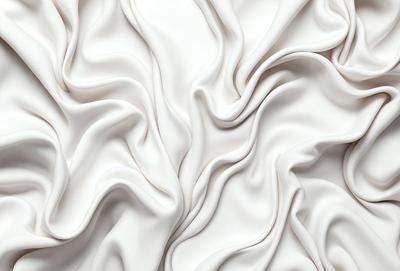 The primary subject of the image is a white sheet of fabric, which is the main object, scene, or focus of the image. The setting or background is a white sheet of fabric, and the visual style is a photo. The colors and mood of the image are predominantly white, giving it a clean and minimalist appearance.