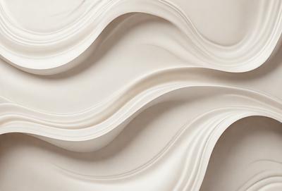 The image features a white wall with a pattern of waves, giving it a textured appearance. The primary subject is the white wall, which serves as the main object, scene, or focus of the image. The setting or background is a plain white wall, and the visual style is a photo. The colors and mood of the image are predominantly white, creating a clean and minimalist atmosphere.