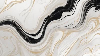 The primary subject of the image is a marble-like pattern, which is the main focus of the image. The setting is a white and black marble-like surface, which serves as the backdrop for the pattern. The visual style of the image is a combination of a photo and digital art, creating a unique and intricate design. The colors and mood of the image are predominantly black and white, giving it a classic and elegant appearance.
