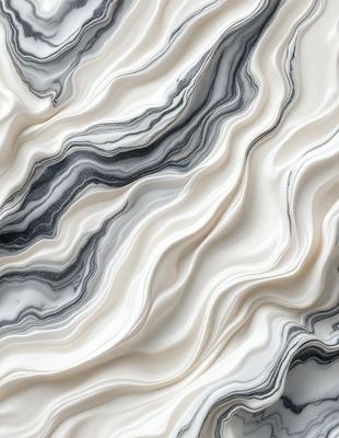 The primary subject of the image is a marble-like pattern, which is the main object, scene, or focus of the image. The setting or background features a white marble-like surface, which adds to the visual style of the image. The colors and mood of the image are predominantly white, giving it a clean and elegant appearance.