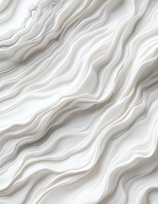 The primary subject of the image is a white, textured wall with a patterned texture. The setting is a white room, and the visual style appears to be a combination of a photo and digital art. The dominant colors are white, and the overall atmosphere is clean and minimalistic.