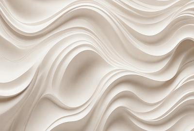The primary subject of the image is a large, white, textured wall. The setting is a room with a white background, and the visual style appears to be a photo. The dominant colors are white, and the overall atmosphere is clean and minimalistic.