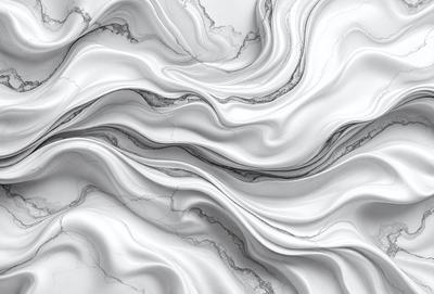 The primary subject of the image is a marble-like texture, which appears to be a pattern or a digital artwork. The setting is a white background, which provides a clean and minimalist appearance. The visual style is a combination of photo and digital art, creating a unique and intricate design. The colors and mood of the image are predominantly white, giving it a clean and elegant appearance.