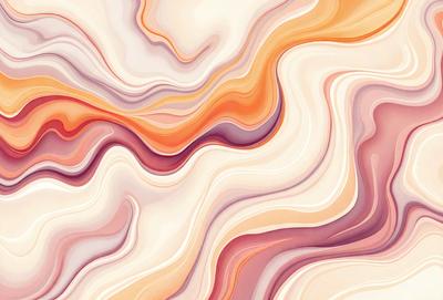 The primary subject of the image is a colorful, abstract design featuring a mix of orange, white, and pink hues. The setting is a white background, which provides a clean and minimalist appearance. The visual style is a combination of digital art and illustration, creating a unique and eye-catching pattern. The colors and mood of the image are vibrant and energetic, evoking a sense of creativity and artistic expression.