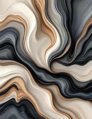 The primary subject of the image is a close-up of a patterned surface, which appears to be a textured wallpaper or a piece of artwork. The setting is indoors, with the background featuring a black and white color scheme. The visual style is a combination of photo and digital art, creating a unique and intriguing appearance. The dominant colors are black, white, and gray, giving the image a modern and sophisticated feel.