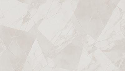 The primary subject of the image is a marble tile wall. The setting is a room with a white marble tile wall, which is the main object of the image. The visual style is a photo, and the colors and mood are predominantly white, giving the room a clean and elegant appearance.