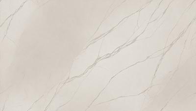 The primary subject of the image is a marble-like surface, which appears to be a wall or a countertop. The setting is a room with a white color scheme, giving it a clean and elegant appearance. The visual style is a close-up of the marble-like surface, showcasing its texture and details. The colors and mood of the image are predominantly white, creating a sense of simplicity and sophistication.