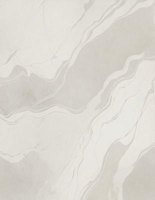 The image features a white marble tile with a patterned design. The primary subject is the marble tile, which is the main focus of the image. The setting is a bathroom, as indicated by the presence of the marble tile. The visual style is a close-up of the marble tile, showcasing its intricate pattern. The colors and mood of the image are predominantly white, giving it a clean and elegant appearance.