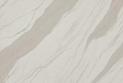 The primary subject of the image is a marble wall with a patterned texture. The setting is a room with a white background. The visual style is a photo of the marble wall. The colors and mood of the image are predominantly white, giving it a clean and elegant appearance.