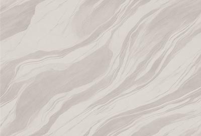The primary subject of the image is a marble-like patterned wallpaper. The setting is a room with a marble-like patterned wallpaper on the wall. The visual style is a patterned wallpaper, which gives the room a sophisticated and elegant appearance. The colors and mood of the image are predominantly neutral, with the marble-like pattern providing a sense of luxury and refinement.