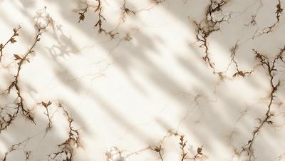 The primary subject of the image is a marble wall with a pattern of branches and leaves. The setting is a room with a white marble surface, which adds to the overall atmosphere. The visual style is a close-up of the marble wall, showcasing the intricate design of the branches and leaves. The colors and mood of the image are predominantly white, giving it a clean and elegant appearance.