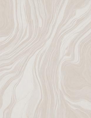 The primary subject of the image is a marble-like pattern on a wall. The setting is a room with a white wall, and the visual style is a close-up of the pattern. The colors and mood of the image are predominantly white, giving it a clean and elegant appearance.