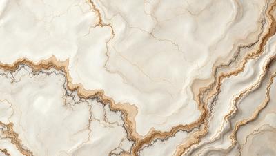 The image features a white marble surface with a pattern of yellow streaks. The marble appears to be a natural stone, and the yellow streaks add a unique visual interest to the surface. The overall atmosphere of the image is clean and elegant, with the white marble and yellow streaks creating a sophisticated and timeless aesthetic.