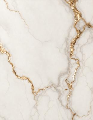 The primary subject of the image is a marble wall with gold accents. The setting is a white marble wall, and the visual style is a photo. The colors and mood of the image are predominantly white and gold, creating a luxurious and elegant atmosphere.