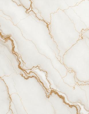 The primary subject of the image is a marble wall with a gold-colored pattern. The setting is a room with a white marble surface. The visual style is a close-up of the marble wall, showcasing its intricate design. The colors and mood of the image are predominantly white and gold, giving it a luxurious and elegant appearance.