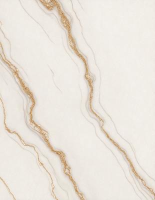 The primary subject of the image is a marble wall with a gold-colored vein running through it. The setting is a white background, which highlights the gold vein and the marble texture. The visual style is a close-up of the marble wall, showcasing the intricate patterns and textures. The colors and mood of the image are warm and elegant, with the gold vein adding a touch of luxury and sophistication to the marble wall.