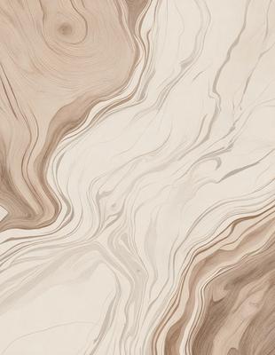 The image features a white and brown marble pattern on a wall. The marble pattern is intricate and creates a visually appealing texture. The setting appears to be a room with a focus on the marble wall, which adds a touch of elegance and sophistication to the space. The visual style of the image is a combination of natural elements and artistic design, making it an attractive and unique feature in the room.