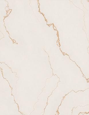 The primary subject of the image is a marble wall with a gold-colored pattern. The setting is a room with a white background. The visual style is a close-up of the marble wall, showcasing its intricate design. The colors and mood of the image are warm and elegant, with the gold pattern adding a touch of luxury to the overall atmosphere.