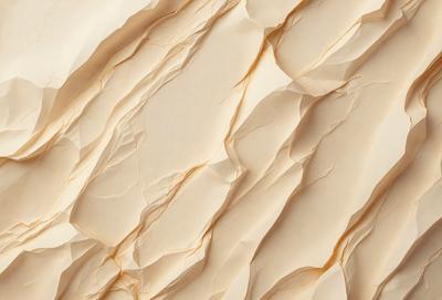 The primary subject of the image is a close-up of a white paper with a wrinkled texture. The setting is a wall, and the visual style appears to be a photo. The colors in the image are predominantly white, giving it a clean and minimalist appearance. The overall mood of the image is calm and uncluttered.