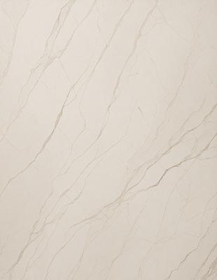 The primary subject of the image is a white marble wall with a pattern of thin, wavy lines. The setting is a room with a white background, and the visual style is a close-up of the marble wall. The colors and mood of the image are predominantly white, giving it a clean and elegant appearance.