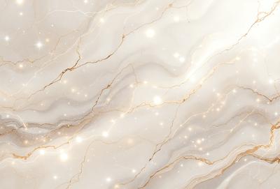 The primary subject of the image is a marble wall with a gold and white color scheme. The setting is a room with a white background, and the visual style is a photo. The colors and mood of the image are warm and elegant, creating a luxurious and sophisticated atmosphere.