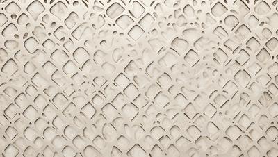 The primary subject of the image is a white wall with a pattern of holes or dots. The setting is a room with a white wall, and the visual style appears to be a pattern or texture. The dominant colors are white, and the overall atmosphere is clean and minimalistic.