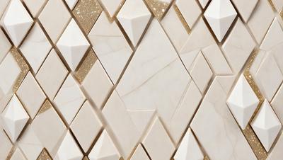 The primary subject of the image is a marble wall with a unique pattern. The setting is a room with a white marble wall, and the visual style is a close-up of the wall. The colors and mood of the image are predominantly white, giving it a clean and elegant appearance.