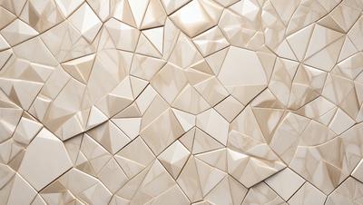 The primary subject of the image is a white marble wall with a unique, geometric pattern. The setting is a room with a white marble wall, which serves as the background. The visual style is a close-up of the marble wall, showcasing the intricate design. The colors and mood of the image are predominantly white, giving it a clean and elegant appearance.