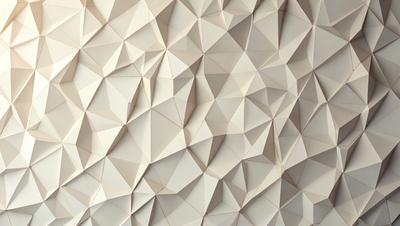 The primary subject of the image is a white wall with a geometric pattern. The setting is a room with a white wall, and the visual style is a close-up of the wall. The colors and mood of the image are predominantly white, giving it a clean and minimalist appearance.