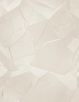 The primary subject of the image is a white marble wall with a pattern of geometric shapes. The setting is a room with a white marble floor. The visual style is a close-up of the marble wall, showcasing the intricate design of the geometric shapes. The colors and mood of the image are predominantly white, giving it a clean and elegant appearance.