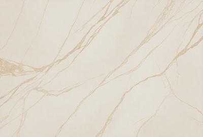 The image features a white marble wall with a pattern of gold streaks. The wall appears to be made of marble, giving it a luxurious and elegant appearance. The gold streaks add a touch of sophistication and uniqueness to the wall, making it stand out as a focal point in the room.