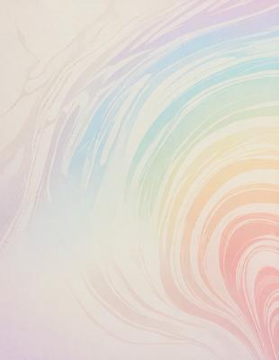 The primary subject of the image is a colorful, swirling pattern that resembles a wave or a spiral. The setting is a white background, which provides a clean and minimalist appearance. The visual style is a combination of digital art and illustration, creating a vibrant and dynamic scene. The dominant colors are a mix of pink, blue, and white, giving the image a warm and lively atmosphere.