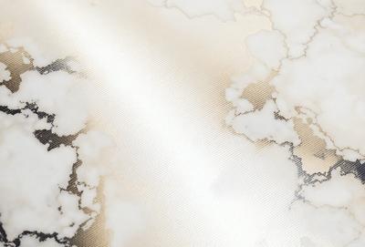 The primary subject of the image is a bright light shining through a cloudy sky. The setting is a cloudy sky, and the visual style is a photo. The colors and mood of the image are predominantly white, with a hint of yellow, creating a serene and peaceful atmosphere.