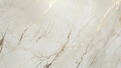 The primary subject of the image is a marble wall with a gold-colored design. The setting is a room with a white background. The visual style is a close-up of the marble wall, showcasing the intricate gold pattern. The colors and mood of the image are elegant and sophisticated, with the gold accents adding a touch of luxury to the marble wall.