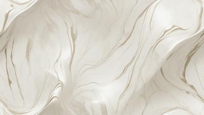 The primary subject of the image is a white marble wall with a patterned texture. The setting is a room with a white marble floor. The visual style is a close-up of the marble wall, showcasing its intricate design. The colors and mood of the image are predominantly white, giving it a clean and elegant appearance.