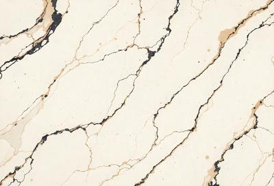 The primary subject of the image is a marble wall with a cracked and peeling texture. The setting is a room with a white background. The visual style is a close-up of the marble wall, showcasing its unique and aged appearance. The colors and mood of the image are predominantly white, with the marble wall serving as the focal point and creating a sense of history and character.