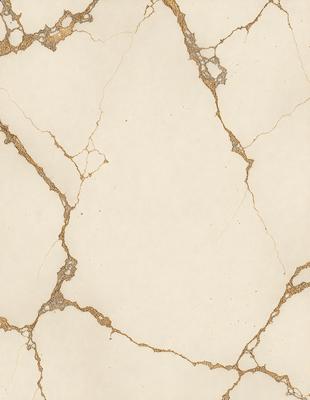 The image features a white marble wall with a gold-colored, textured surface. The wall appears to be a part of a building, possibly a bathroom or a kitchen. The gold-colored marble adds a luxurious and elegant touch to the space.
