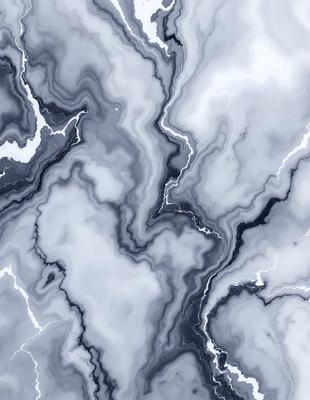 The primary subject of the image is a marble-like pattern, which is the main object, scene, or focus of the image. The setting or background features a white and gray marble-like pattern, which gives the image a clean and elegant appearance. The visual style of the image is a close-up of the marble-like pattern, which highlights the intricate details and textures of the material. The colors and mood of the image are predominantly white and gray, creating a sense of sophistication