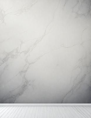 The primary subject of the image is a white marble wall with a pattern of holes. The setting is a room with a white marble wall as the main object. The visual style is a photo, and the colors and mood are predominantly white, giving the image a clean and minimalist appearance.
