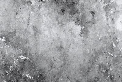 The primary subject of the image is a marble wall with a patterned texture. The setting is a room with a gray marble wall as the background. The visual style is a close-up of the marble wall, showcasing its intricate pattern. The colors and mood of the image are predominantly gray, giving it a calm and sophisticated atmosphere.