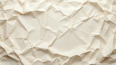 The primary subject of the image is a large, white wall with a unique, textured surface. The setting is a room with a white background, and the visual style appears to be a combination of a photo and a digital art or illustration. The colors and mood of the image are predominantly white, giving it a clean and minimalist appearance.