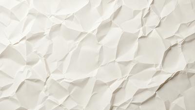 The primary subject of the image is a white wall with a pattern of white paper or fabric. The setting is a room with a white wall, and the visual style is a close-up of the wall. The colors and mood of the image are predominantly white, giving it a clean and minimalist appearance.
