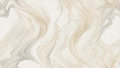 The primary subject of the image is a white and brown patterned wallpaper. The setting is a room with a white and brown wallpapered wall. The visual style is a painting, which gives the image a unique and artistic appearance. The dominant colors are white and brown, creating a warm and inviting atmosphere.