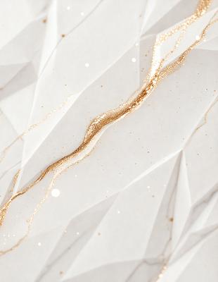 The primary subject of the image is a gold line or stream of gold glitter, which is the main focus of the scene. The setting is a white background, which provides a clean and minimalist appearance. The visual style is a combination of digital art and illustration, as the gold line appears to be digitally created and placed on the white background. The colors and mood of the image are predominantly gold and white, giving it a warm and elegant atmosphere.