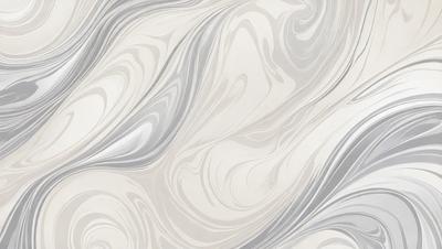 The primary subject of the image is a large, white, and gray marble tile. The setting is a wall, and the visual style is a close-up of the tile. The colors and mood of the image are predominantly white and gray, giving it a clean and modern appearance.