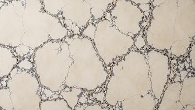 The primary subject of the image is a marble wall with a pattern of holes and bumps. The setting is a room with a white background. The visual style is a close-up of the marble wall, showcasing its unique texture and design. The colors and mood of the image are predominantly white, giving it a clean and elegant appearance.