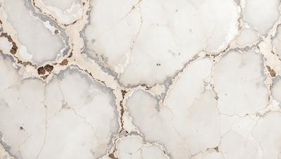 The image features a white marble tile with a pattern of holes and bumps. The primary subject is the marble tile, which is the main object, scene, or focus of the image. The setting is a bathroom, as the marble tile is a common choice for bathroom flooring. The visual style is a photo, capturing the natural texture and appearance of the marble tile. The colors and mood of the image are predominantly white, giving it a clean and elegant appearance.