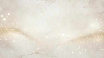 The primary subject of the image is a white marble wall with a pattern of gold dots. The setting is a white room with a marble floor. The visual style is a combination of a photo and digital art, creating a unique and intricate design. The dominant colors are white and gold, giving the image a clean and elegant appearance.