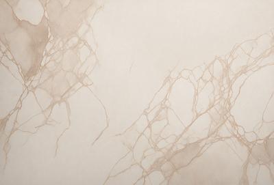 The primary subject of the image is a wall with a pattern of mossy, wavy lines. The setting is a white wall, and the visual style appears to be a combination of a photo and a drawing. The colors and mood of the image are predominantly white, giving it a clean and minimalist appearance.